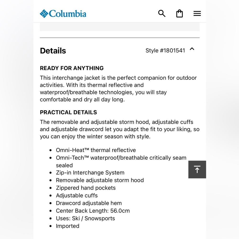 Columbia // Bugaboo II Printed Fleece Interchange Jacket - Picture 4 of 10